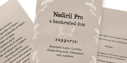 Nadirii Pro Font Poster 2