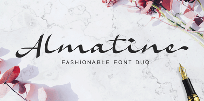 Almatine Font Poster 1