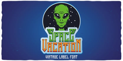 Space Vacation Font Poster 3
