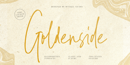 Goldenside Font Poster 1