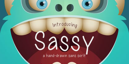 Sassy Font Poster 1