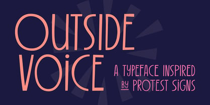 Outside Voice Font Poster 1