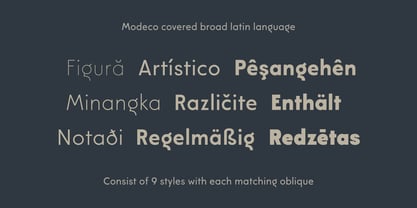 Modeco Font Poster 7