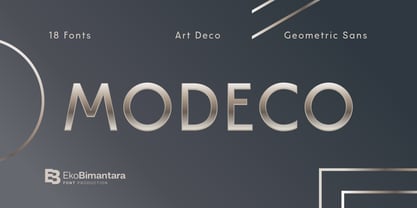 Modeco Font Poster 1