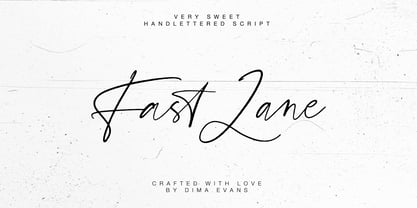 Fast Lane Font Poster 1