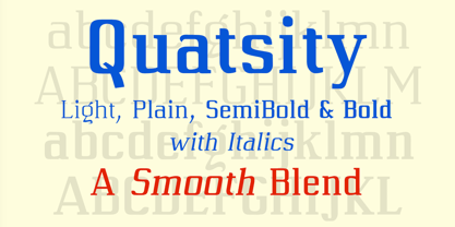 Quatsity Font Poster 2