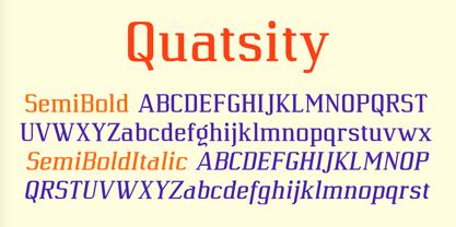 Quatsity Font Poster 6
