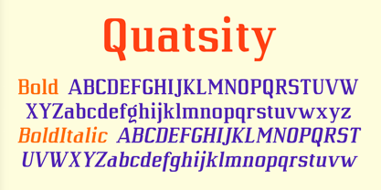 Quatsity Font Poster 7
