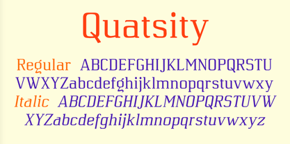 Quatsity Font Poster 5