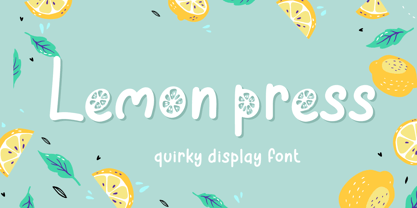 Lemon Press Font Poster 1