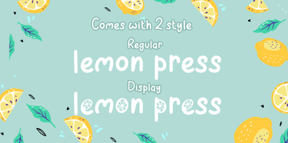 Lemon Press Font Poster 6