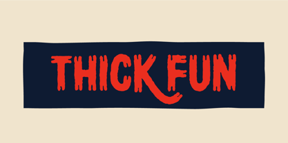Thick Fun Font Poster 1