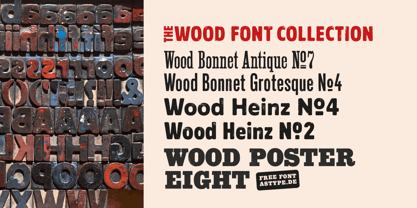 Wood Bonnet Grotesque No.4 Font Poster 9