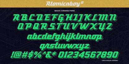 Atomicaboy Font Poster 5