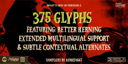 Vampliers Font Poster 3