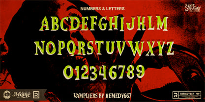 Vampliers Font Poster 2