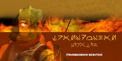 Transdoshan Scratch Font Poster 1