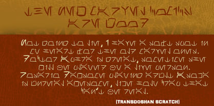 Transdoshan Scratch Font Poster 4