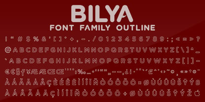 Bilya Layered Font Poster 9