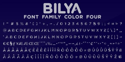Bilya Layered Font Poster 13