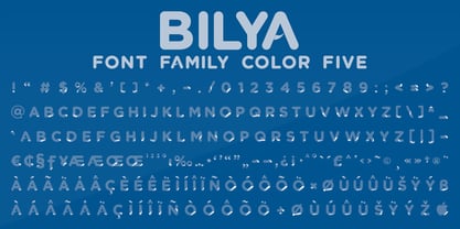 Bilya Layered Font Poster 14