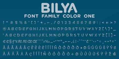 Bilya Layered Font Poster 10