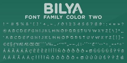 Bilya Layered Font Poster 11