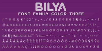 Bilya Layered Font Poster 12