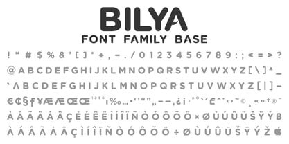 Bilya Layered Font Poster 8