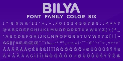 Bilya Layered Font Poster 15