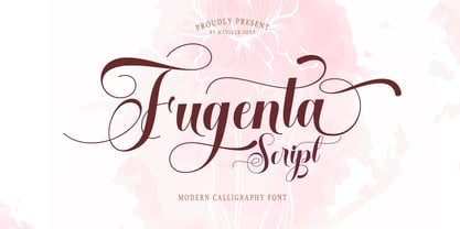 Fugenta Script Font Poster 1