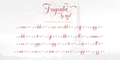 Fugenta Script Font Poster 5