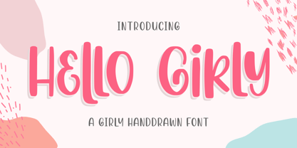 Hello Girly Font Poster 1