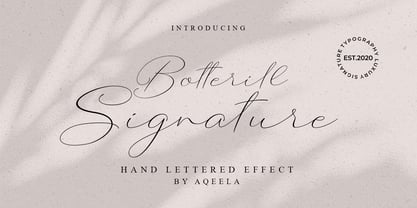 Botterill Signature Font Poster 6