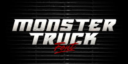 Monster Truck Font Poster 1