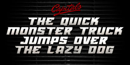Monster Truck Font Poster 3