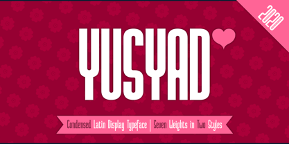 Yusyad Font Poster 2