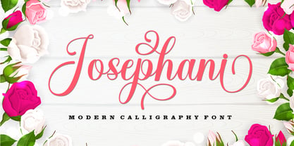 Josephani Script Font Poster 1
