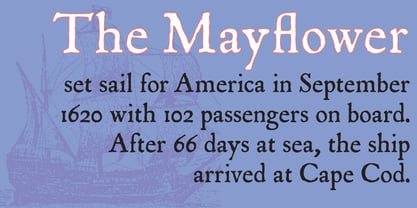 P22 Mayflower Font Poster 2