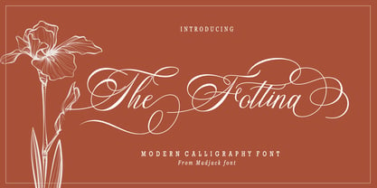 The Fottina Script Font Poster 1
