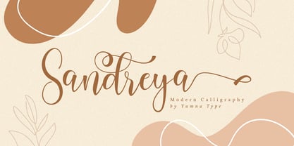 Sandreya Font Poster 1