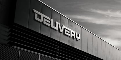 Delivery Font Poster 10