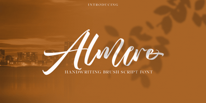 Almere Script Font Poster 1