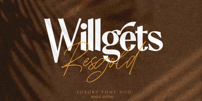 Resgold Willgets Font Poster 2