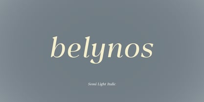Belynos Font Poster 2