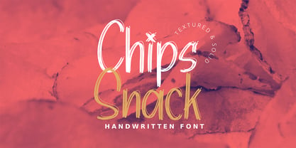 Chips Snack Font Poster 1