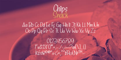 Chips Snack Font Poster 6