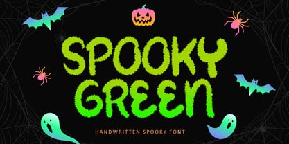 Spooky Green Font Poster 1