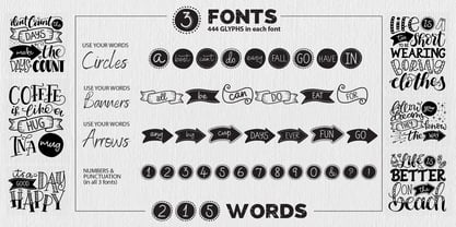 Use Your Words Font Poster 12