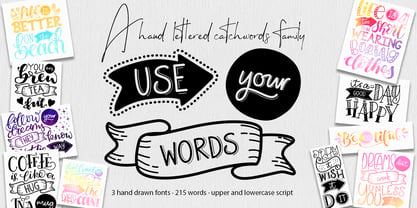 Use Your Words Font Poster 1